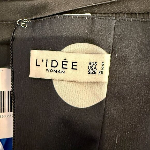 L'Idee Black Tie Gown Polka Dot NWT - Size XS - Picture 7 of 9